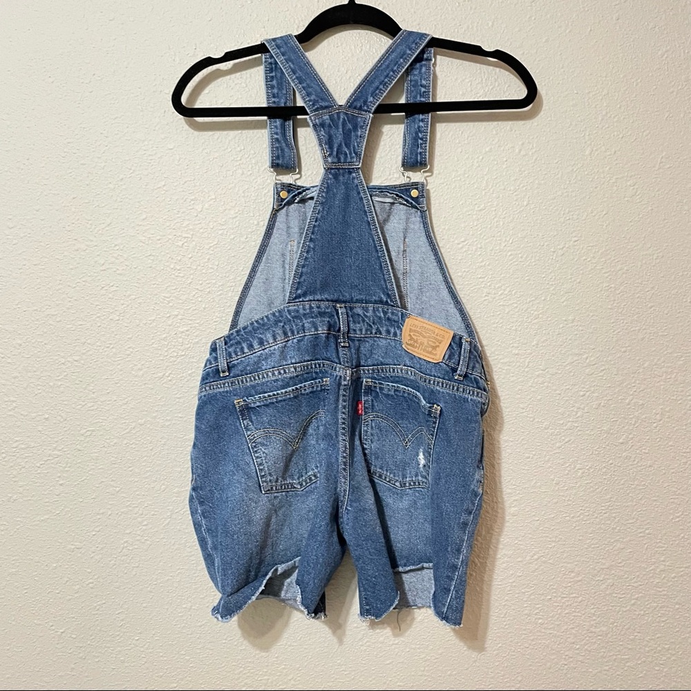 Levi’s Denim Shortall Overall Shorts Girls 14 EUC - Picture 5 of 10